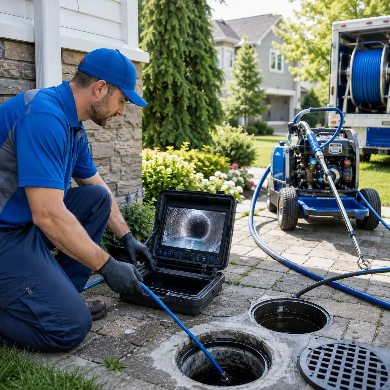 Outdoor drain cleaning professionals serving Flora, IL