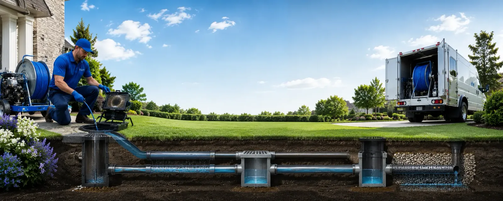 Outdoor drain cleaning information for Flora, IL